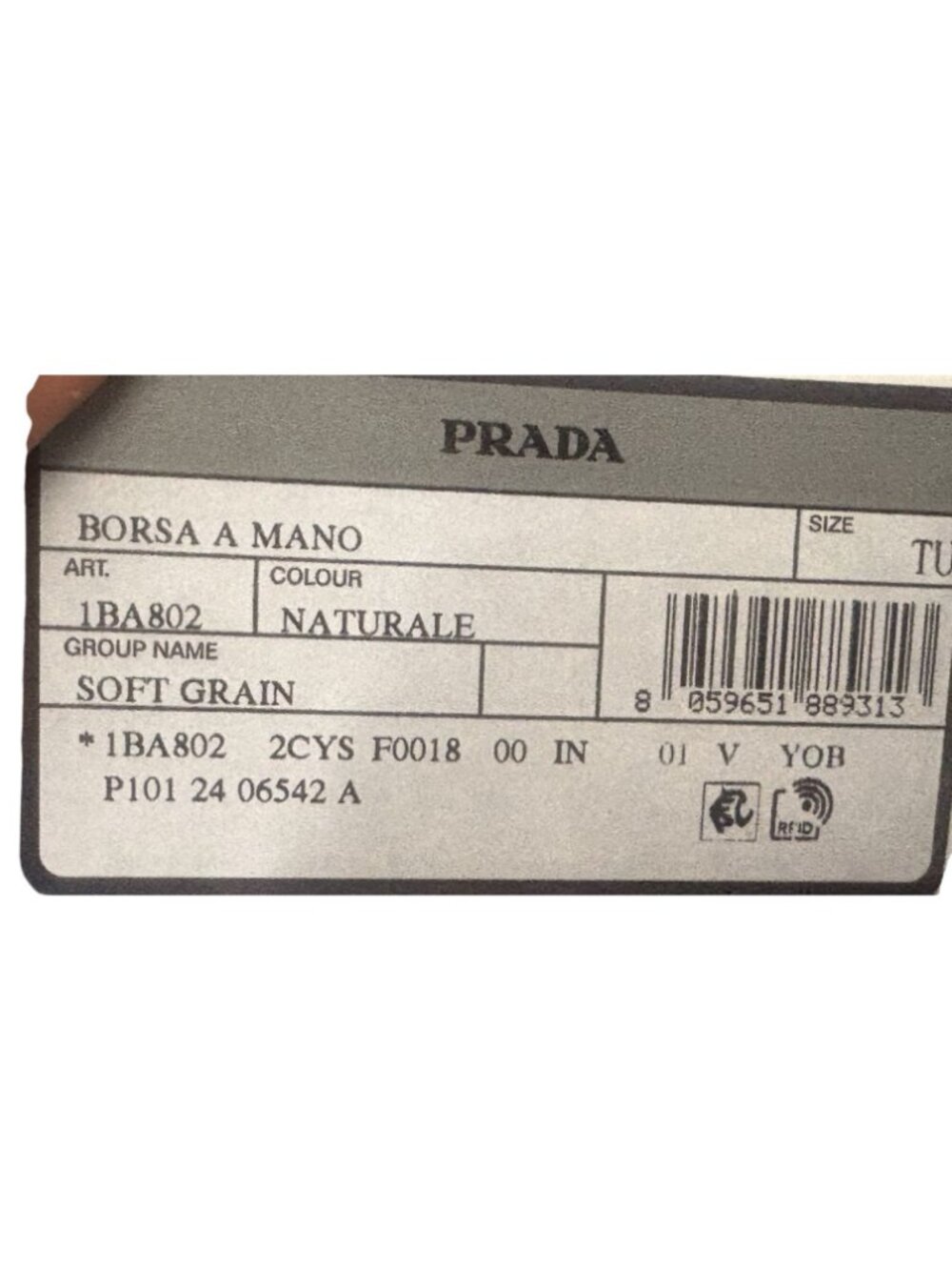 Prada Buckle Extra Large Studded Leather Bag in Natural - Picture 7 of 11